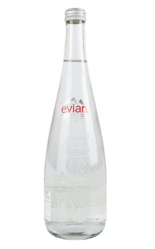 Imagen de AGUA EVIAN MINERAL BOTELLA VIDRIO 750.00 ML