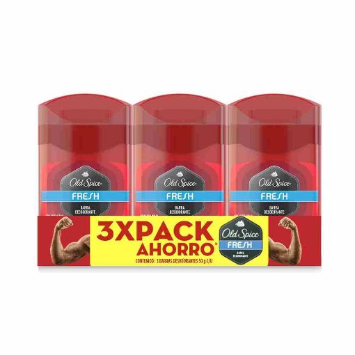 Imagen de OFERTA OLD SPICE 3 UND - DESODORANTE EN BARRA PARA HOMBRE FRESH PRECIO ESPECIAL 50 G 