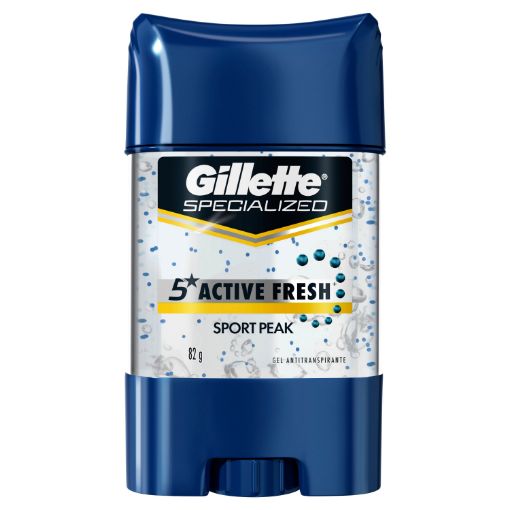 Imagen de DESODORANTE GILLETTE ACTIVE FRESH SPORT PEAK PARA HOMBRE EN GEL 82.00 G