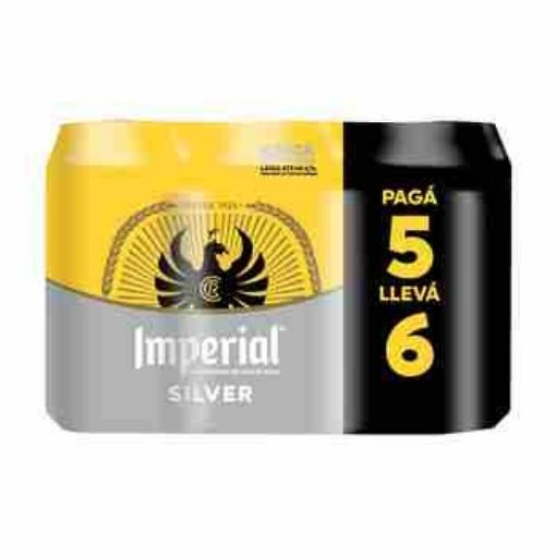 Imagen de OFERTA IMPERIAL SILVER 2838 ML - 5 UND CERVEZA 473 ML + 1 UND GRATIS 