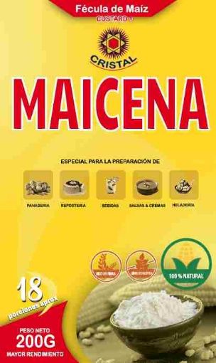 Imagen de ALMIDON DE MAÍZ CRISTAL MAICENA  200 G
