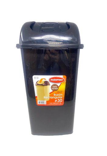 Imagen de BASURERO POLINPLAST DE PLÁSTICO RECTANGULAR #30 22000 ML #T0019200T 1.00 UND