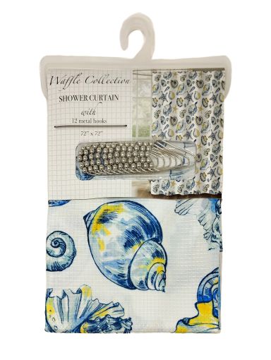 Imagen de CORTINA LUXURY DE BAÑO WAFFLE COLLECTION #114940 1.00 UND