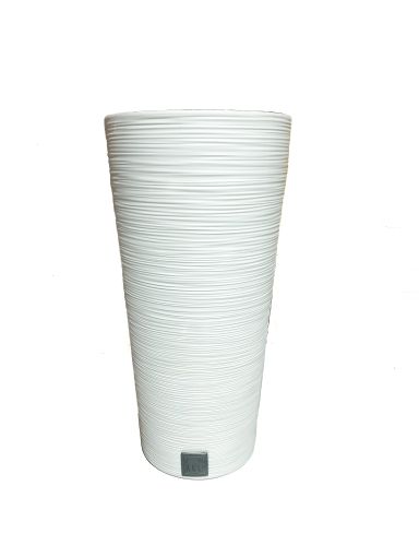 Imagen de MACETERO LIFE ART DE PLÁSTICO BLANCO #39654 1 UND