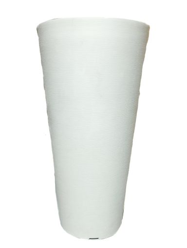 Imagen de MACETERO LIFE ART DE PLÁSTICO BLANCO #39652 1 UND