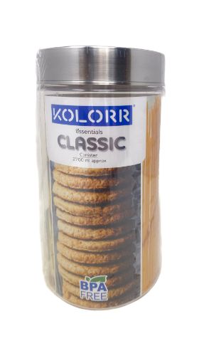 Imagen de RECIPIENTE KOLORR PARA ALIMENTOS DE PLÁSTICO CON TAPA 2700 ML #8071 1 UND