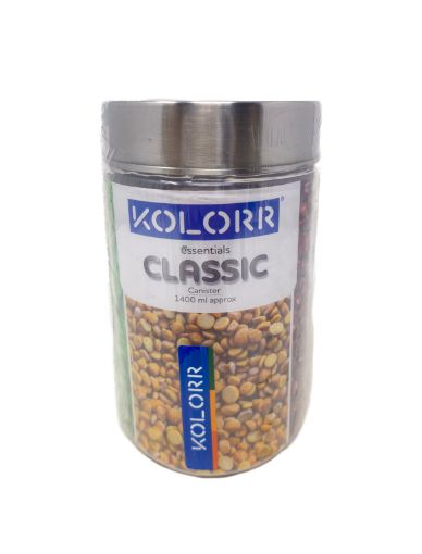 Imagen de RECIPIENTE KOLORR PARA ALIMENTOS DE PLÁSTICO CON TAPA 1400 ML #80716 1 UND