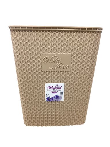 Imagen de BASURERO VIOLETTA  BEIGE #0026 1.00 UND