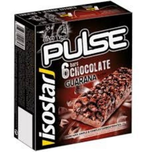 Imagen de BARRA ENERGÉTICA ISOSTAR PULSE CHOCOLATE GUARANA 138 G