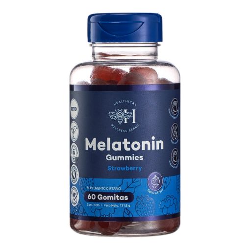 Imagen de GOMITAS HEALTHICAL MELATONINA FRESA 60 UND 131.8 G