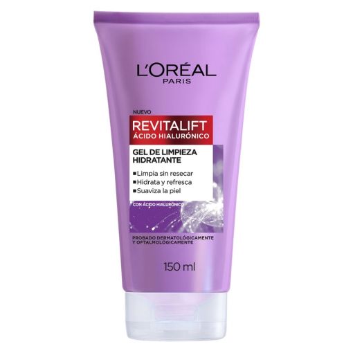 Imagen de GEL DE LIMPIEZA HIDRATANTE LOREAL REVITALIF ACIDO HIALURONICO 150 ML