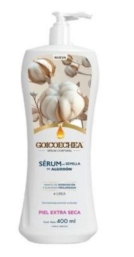 Imagen de CREMA CORPORAL GOICOECHEA SERUM CON SEMILLA DE ALGODÓN PIEL EXTRA SECA 400.00 ML