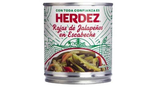 Imagen de CHILE HERDEZ RAJAS DE JALAPEÑOS EN ESCABECHE 360.00 G