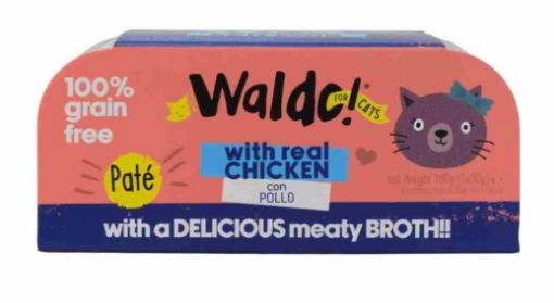 Imagen de ALIMENTO HÚMEDO PARA GATO WALDO DE POLLO 6 UND 180.00 G