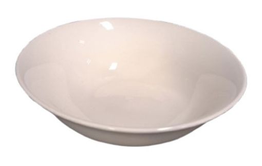 Imagen de PLATO IMP DE PORCELANA BLANCO REDONDO HONDO #87677 1.00 UND