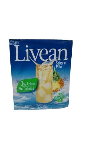 Imagen de BEBIDA LIVEAN EN POLVO 0 AZÚCAR SABOR PIÑA 7.00 G