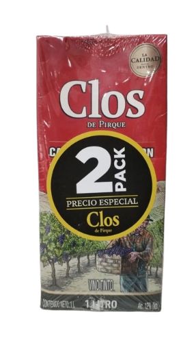 Imagen de OFERTA VINO TINTO CLOS DE PIRQUE 2 UND  2000 ml 
