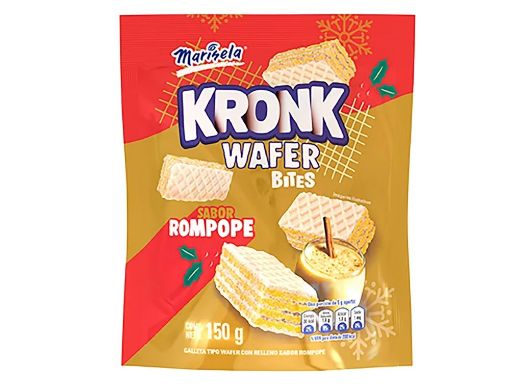 Imagen de WAFER MARINELA KRONK BITES SABOR ROMPOPE 150.00 G