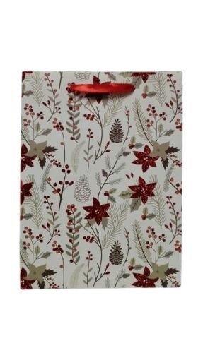 Imagen de BOLSA DE REGALO PARECA NAVIDAD 24.5 X 18.5 X 8 1.00 UND