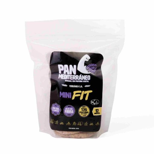 Imagen de PAN MEDITERRANEO MINI FIT MINI FIT INTEGRAL CON PROTEINA VEGETAL 395.00 G