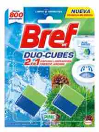 Imagen de PASTILLAS LIMPIADORAS BREF DUO CUBES PINO 100.00 G