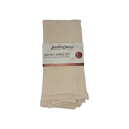 Imagen de TOALLA DE COCINA SCARLETT CLASSICS 40CM X 55CM NV-1598 2 UND
