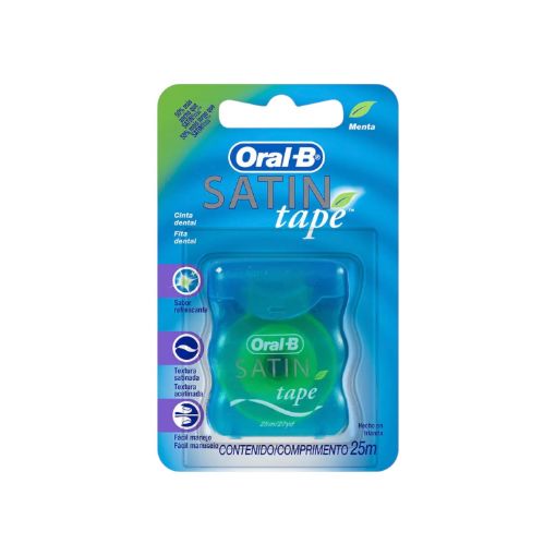 Imagen de HILO DENTAL ORAL-B SATIN MENTA 2500 CM 1 UND