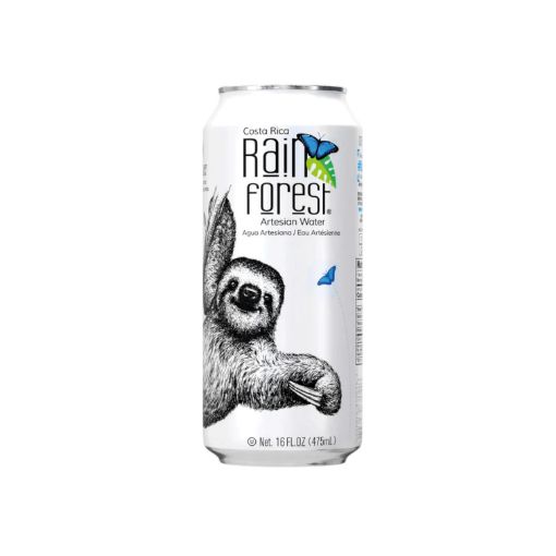Imagen de AGUA ARTESIANA RAIN FOREST EN LATA 475.00 ML