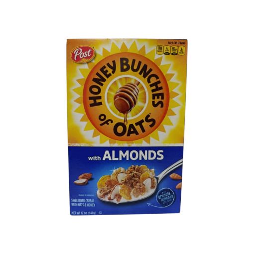 Imagen de CEREAL POST HONEY BUNCHES OF OATS CON ALMENDRAS CAJA 340.00 G