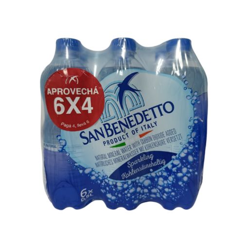 Imagen de OFERTA AGUA GASIFICADA SAN BENEDETTO 500 ML 6 X 4 UND 3000.00 ML