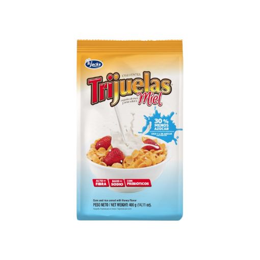 Imagen de CEREAL JACK'S TRIJUELAS SABOR MIEL BOLSA 400.00 G