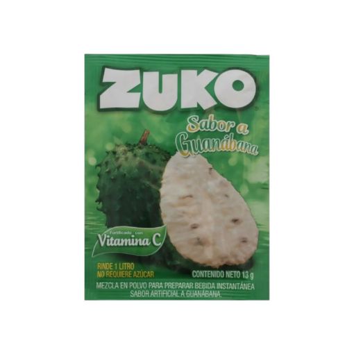 Imagen de BEBIDA ZUKO EN POLVO GUANÁBANA 13.00 G