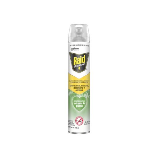 Imagen de INSECTICIDA RAID MAX MATA INSECTOS VOLADORES Y RASTREROS EN AEROSOL 400.00 ML