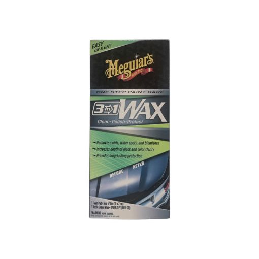 Imagen de CERA LIQUIDA MEGUIARS 3 IN 1 WAX CON ESPONJA 237.00 ML