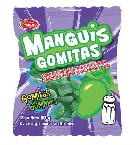 Imagen de GOMITA WILLY MANGUIS MANGO CON LIMÓN Y SAL 80.00 G