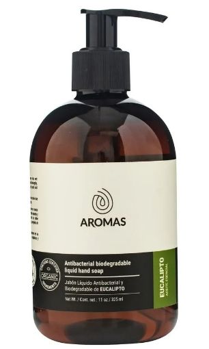 Imagen de JABÓN LÍQUIDO AROMAS ANTIBACTERIAL PARA MANOS EUCALIPTO 325.00 ML