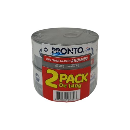 Imagen de OFERTA ATÚN PRONTO LOMO AHUMADO 2 UND 140.00 G