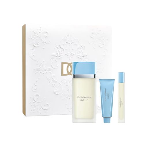 Imagen de SET DOLCE & GABANA LIGHT BLUE PRFUME 100 ML+CREMA CORPORAL 50 ML+PERFUME DE VIAJE 10 ML 