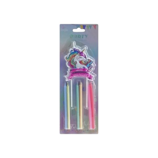 Imagen de VELAS DE CUMPLEAÑOS GLITTER 7 PZS 10CM #819-40417 