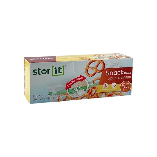 Imagen de BOLSA PLÁSTICA DOBLE CIERRE 16,5 X 8,2 CM 50 UND #006-413650 STORIT DOBLE CIERRE 16,5 X 8,2 CM 50 UND #006-413650 1 UND