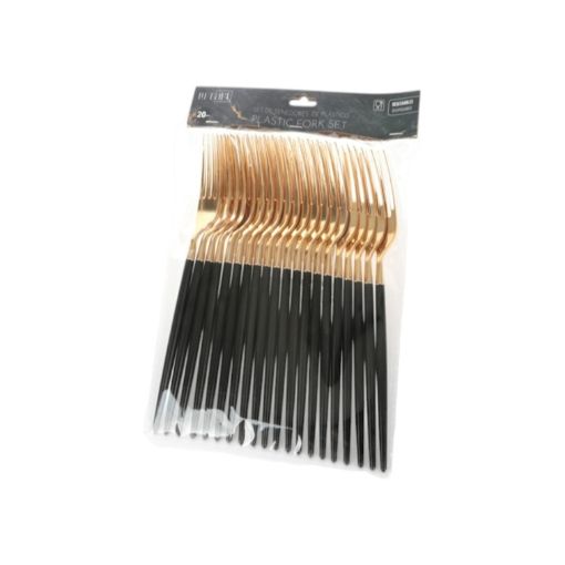 Imagen de TENEDORES DESECHABLES LIFE ART 20 PZS 21.5 CM #819-05655 