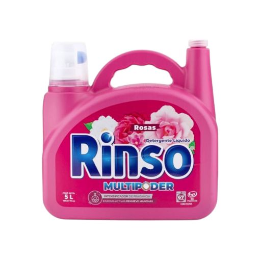 Imagen de DETERGENTE LíQUIDO RINSO MULTIPODER ROSAS 5000.00 ML